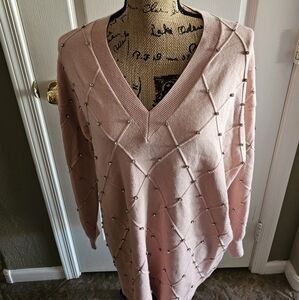 NWT * Anne Klein Embellished Sweater, XL, Brand New!